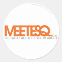 MeetESQ.com Etiqueta Redonda