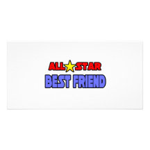 Mejor amigo de All Star Tarjeta Fotográfica Personalizada
