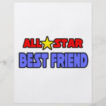 Mejor amigo de All Star Tarjeta Publicitaria