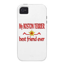 Mejor amigo de Boston Terrier Case-Mate iPhone 4 Carcasas