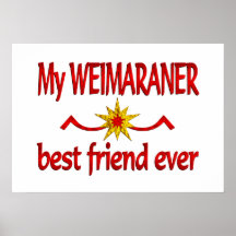 Mejor amigo de Weimaraner Impresiones