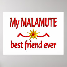 Mejor amigo del Malamute Impresiones