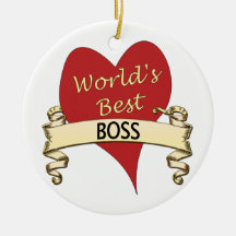 Mejor Boss del mundo Adornos