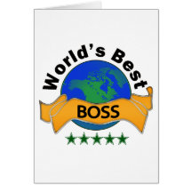 Mejor Boss del mundo Felicitación