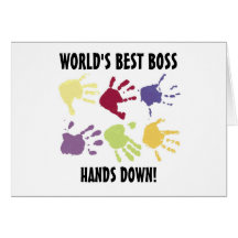 Mejor Boss del mundo impone la tarjeta de la ofici