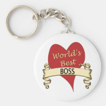 Mejor Boss del mundo Llavero Personalizado