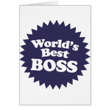Mejor Boss del mundo Tarjeta