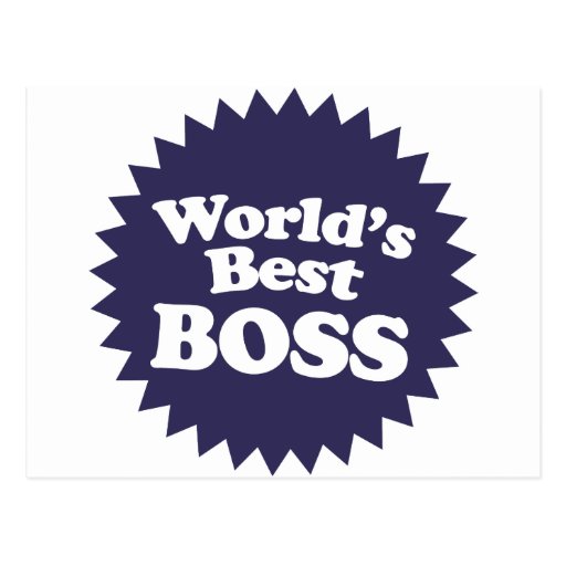Mejor Boss del mundo Tarjetas Postales
