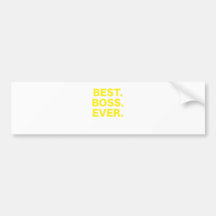 Mejor Boss nunca Etiqueta De Parachoque