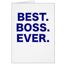 Mejor Boss nunca Felicitación