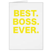 Mejor Boss nunca Felicitaciones