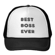 Mejor Boss nunca Gorros Bordados