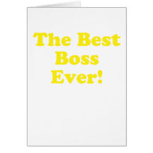 Mejor Boss nunca Tarjetón