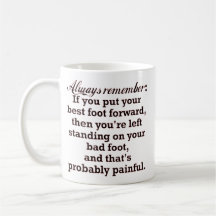 Mejor pie divertido Demotivational Tazas