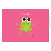 Mejor RANA personalizada Notecard de la vida Felicitación