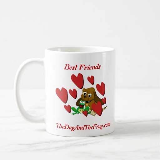 mejores amigos de la rana del perro de los regalos tazas de café