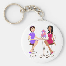 ¡Mejores amigos y magdalenas! Llavero Personalizado