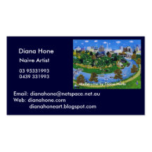 Melbourne por la piedra de afilar de Diana Plantilla De Tarjeta De Negocio