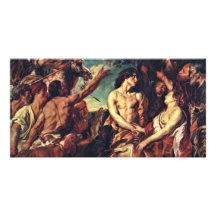 Meleager y Atalante de Jacob Jordaens Tarjeta Personal Con Foto