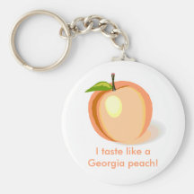 Melocotón de Georgia Llavero Personalizado