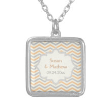 Melocotón moderno, gris, personalizado de marfil d pendiente personalizado