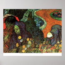 Memoria del jardín en Etten de Vincent van Gogh Poster