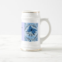 Memorias de la boda; Azul de la mariposa Taza De Café