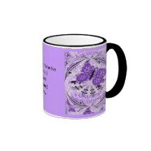 Memorias de la boda; Violeta de la mariposa Taza De Café