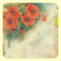 Memorias de las amapolas y pegatinas franceses de  pegatinas