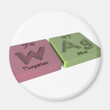 Meneo como el tungsteno de W y plata del AG Imán Para Frigorifico
