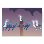 menorah hora del arrendajo azul tarjetas