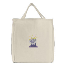 Menorah Snowfamily Bolsas Bordadas