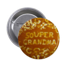Mensaje en mi sopa: Botón de la abuela Pins