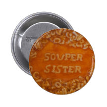 Mensaje en mi sopa: Botón de la hermana Pins