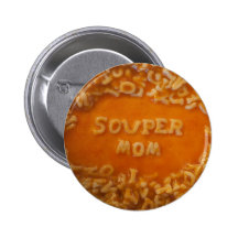 Mensaje en mi sopa: Botón de la mamá Pin