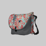 Mensajero azul B del damasco de las mariposas del  bolsas messenger