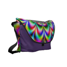 Mensajero del carrito de la flor del fractal bolsa de mensajeria 