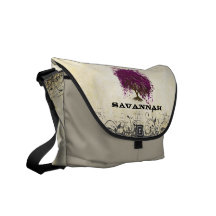 Mensajero personalizado del árbol de la hoja del c bolsas messenger