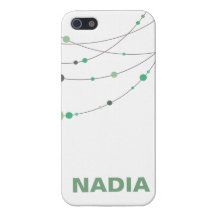Menta blanca de los filamentos elegantes iPhone 5 fundas
