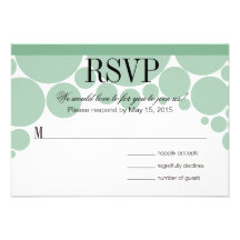 Menta de RSVP del desfile del lunar Anuncio Personalizado
