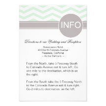 Menta elegante de las direcciones el | del boda de invitacion personalizada