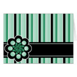 Menta retra de la tarjeta en blanco de Deco