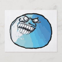 Mentí cara Meme de la rabia Tarjetones