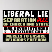 Mentira liberal #666 posters