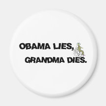 Mentiras de Obama, dados de la abuela Imanes Para Frigoríficos
