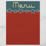 Menú americana retro flyer personalizado