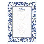 Menú barroco del boda de la rama invitacion personalizada