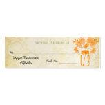 Menú colorido del boda de la flor salvaje del tarr tarjetas de negocio