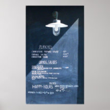 Menú de París Poster