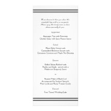 Menú del boda del destino de Las Vegas Lonas Personalizadas